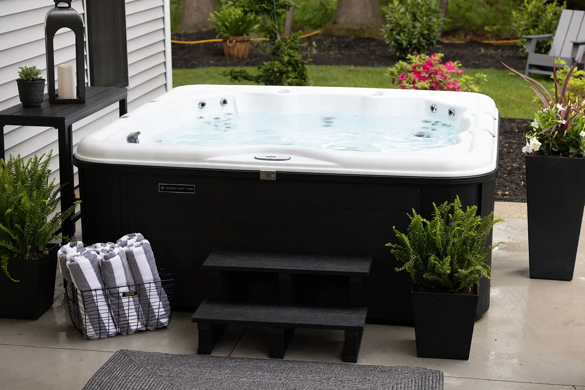Nordic hot tub 24 install 27