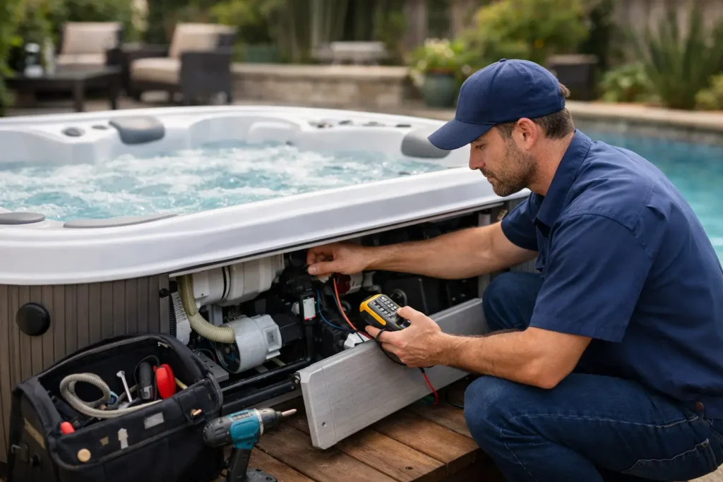 hot tub repair service near me: what to look for