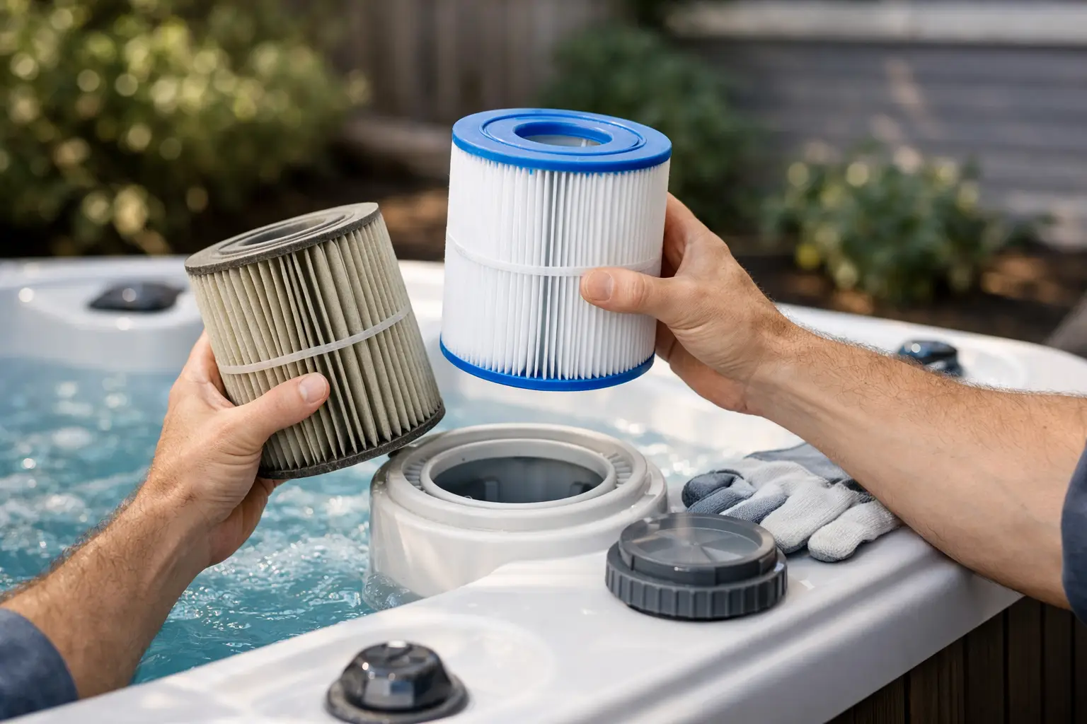 When to Handle Hot Tub Filter Replacement