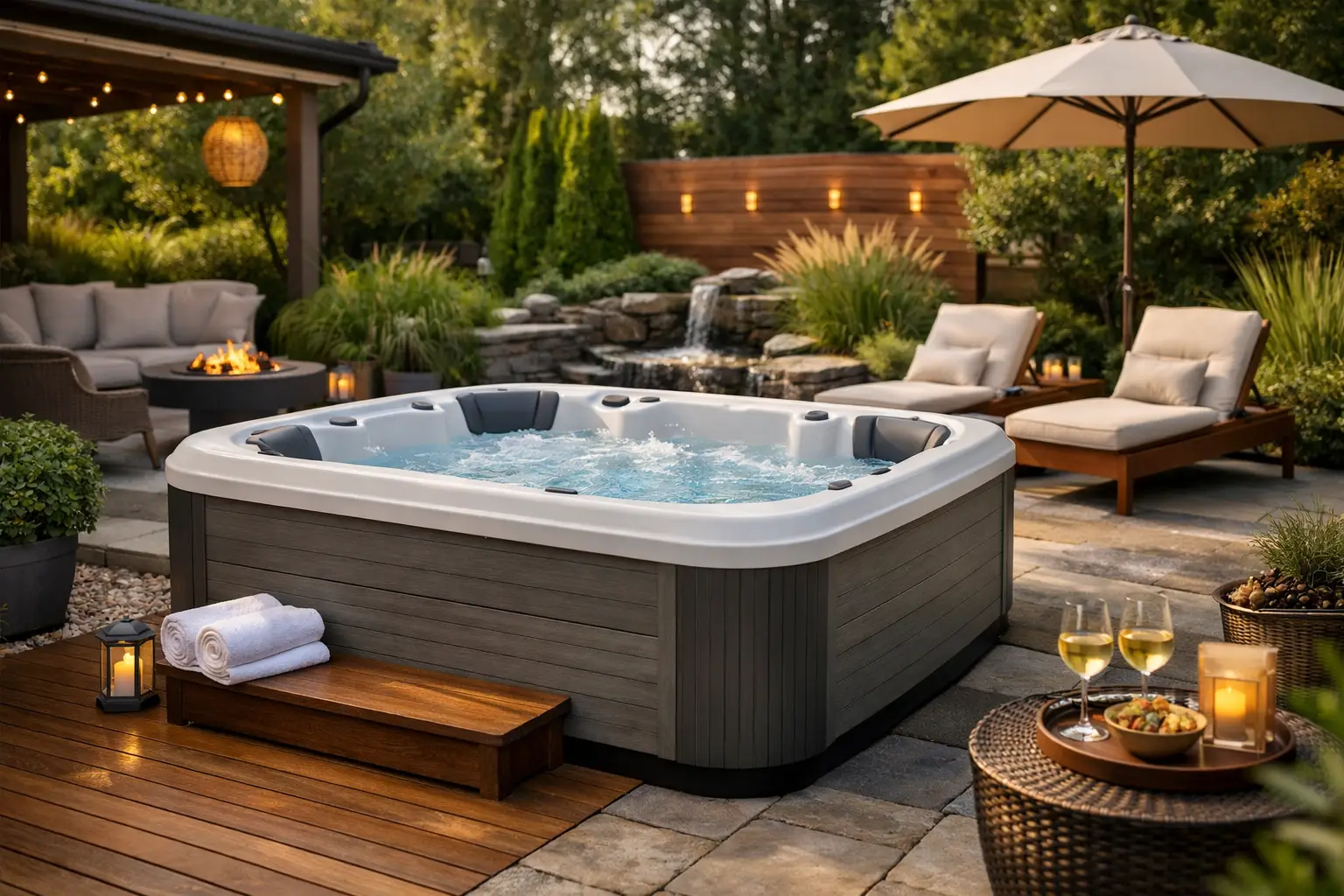 8 Hot Tub Patio Makeover Examples to Love