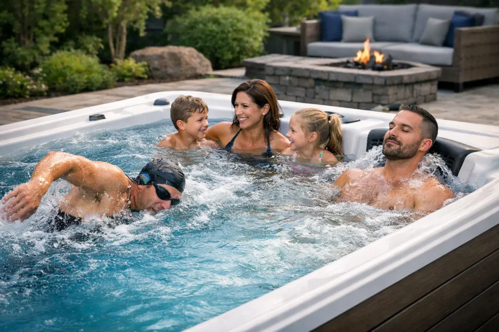 swim spas for fitness, family, and recovery