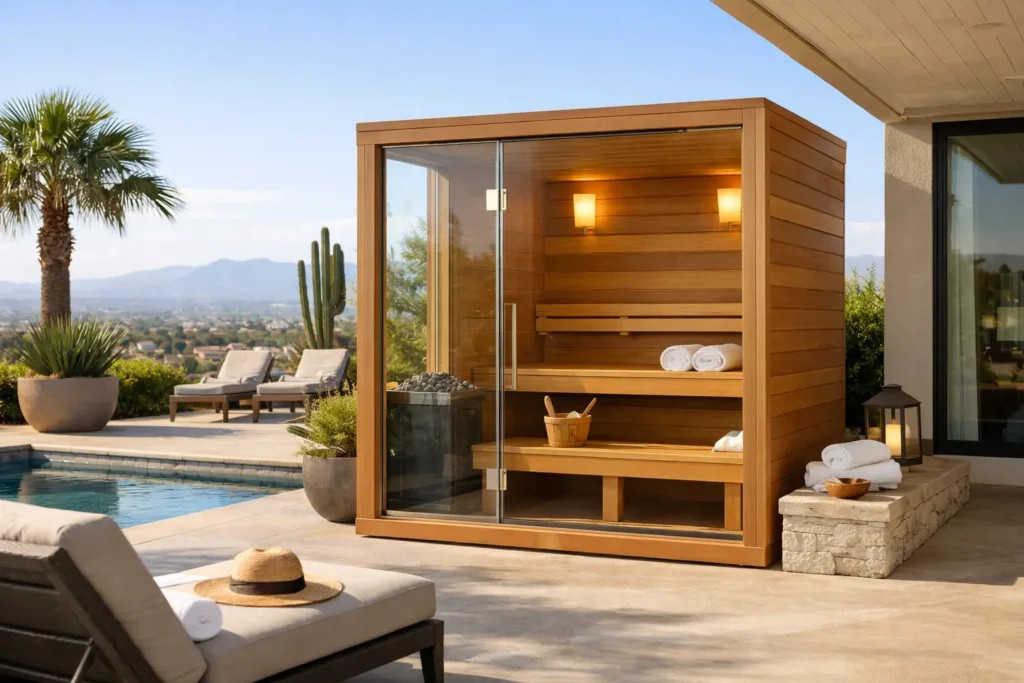 how home saunas fit your southern california home