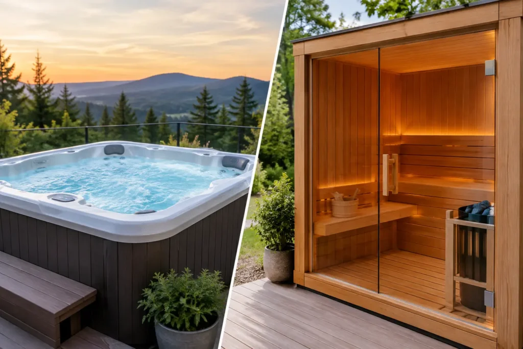 hot tub versus sauna: which is right for you?