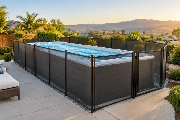 Swim Spa Fencing for Safer California Backyards
